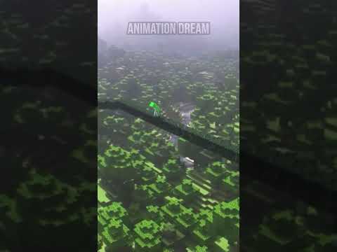 Minecraft Dream Vs. Animation Dream 🤩 Dream On Kratos Cliff Jump #minecraft #shorts #dream #dreamon