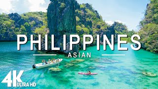 FLYING OVER PHILIPPINES (4K UHD) - Relaxing Music Along With Beautiful Nature Videos - 4K Video HD