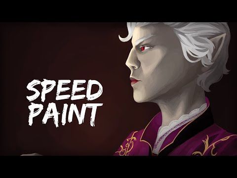 Baldur's Gate 3 SPEEDPAINT || Astarion