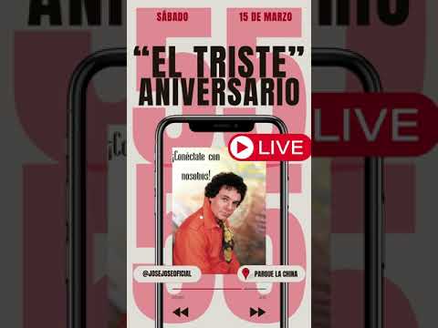 👀 ¡"El Triste" cumple 55 años! Únete a nuestro live para revivir la magia. 🎤 #ElTriste55