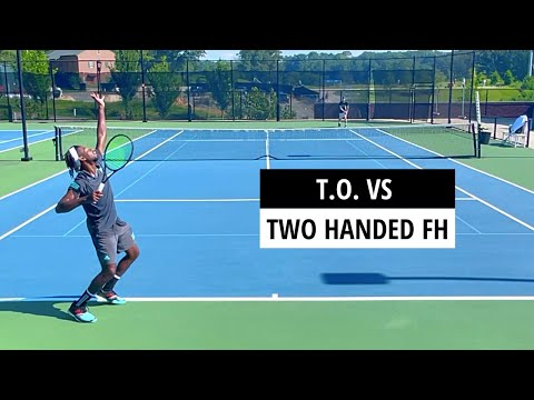 Big Serves vs Big Returns - Who Wins?  T.O. vs Two-Handed Forehand [USTA 5.0]