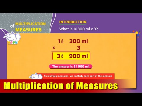 G4 - Module 31 - Introduction - Multiplication of Measures | Appu Series | Grade 4 Math Learning