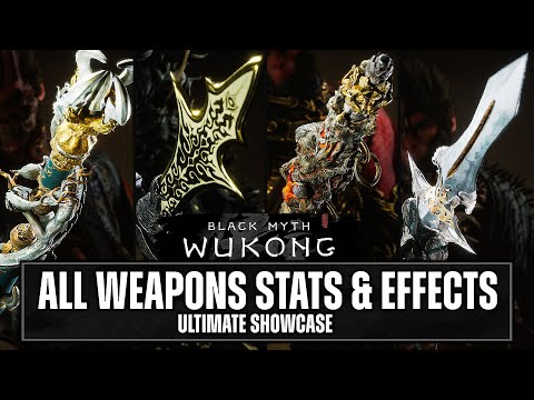 Know ALL WEAPONS Stats, Effects, DAMAGE Tests & Materials in Black Myth Wukong, Epic Showcase