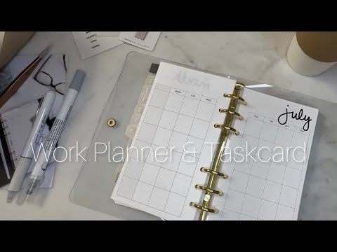 Work Planner flip through | Casavici Taskcard #plannerlife #casavici #taskcard