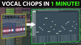 Easiest Way To Make Vocal Chops - In 1 Minute - FL Studio 20 #shorts