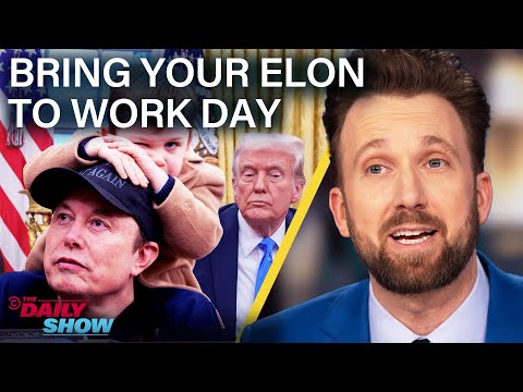 Elon Musk Crashes the Oval Office To Talk DOGE & Trump Pushes Gaza Takeover | The Daily Show