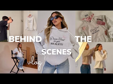 DAY IN MY LIFE VLOG ❥ photoshoot for my HOODIE 🎀 (hoodie reveal & breakdown)