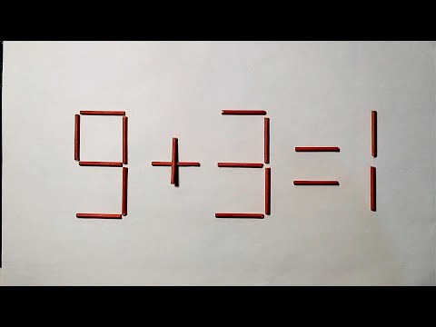 德国奥数题移动一根让9+3=1难住很多人