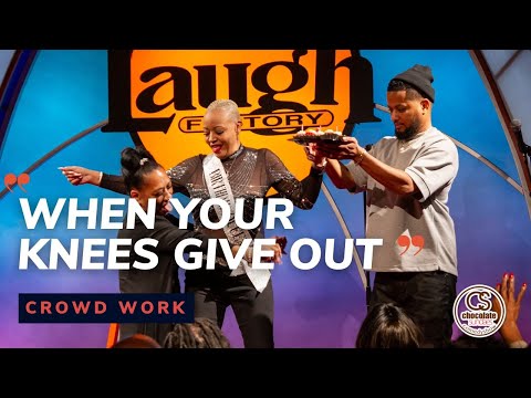 When Your Knees Give Out - Comedian Ron G - Chocolate Sundaes Comedy - CROWD WORK