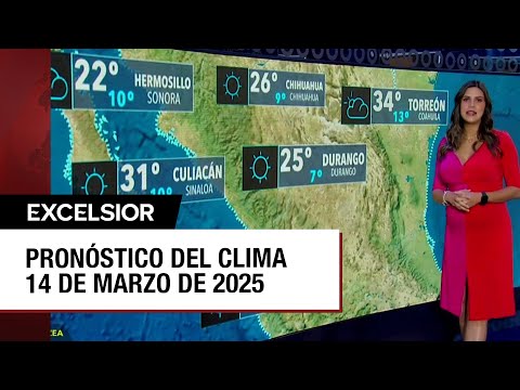 Clima para hoy 14 de marzo de 2025