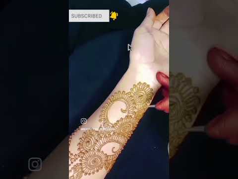 Mehndi design 🥰 (full hand 💚)#shortsyoutube #videos #trending #shorts