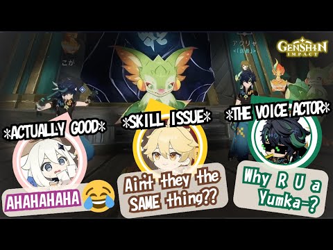 Kinich JP VA PLAYS Genshin w/ The CAST! ft. Paimon and Aether VA | Genshin Radio ENG SUB