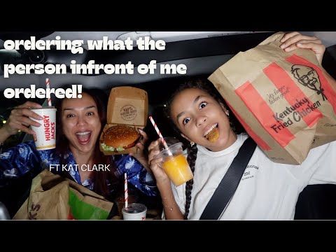 ORDERING WHAT THE PERSON IN FRONT OF ME ORDERED! ft Kat Clark