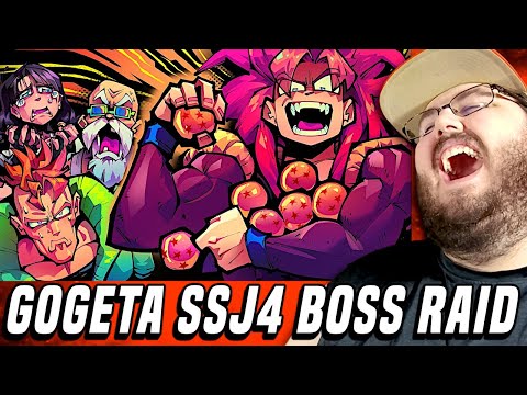 DBFZ - Gogeta SS4 Boss Raid Is Impossible?? - FUNNY MOMENTS LYTHERO REACTION!!!