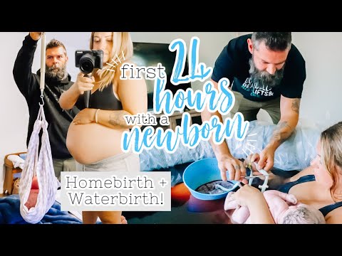 First 24 hours after a Homebirth! - Mom + Baby!