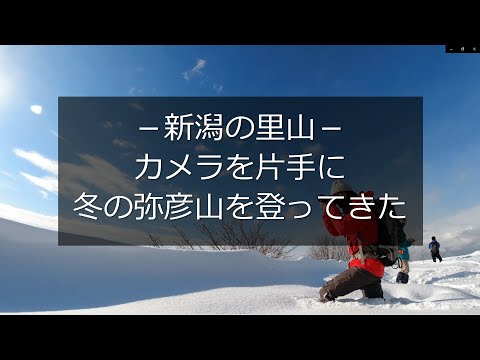 新潟の里山｜カメラを片手に冬の弥彦山を登ってきた