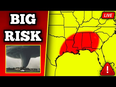 The Tornado In Columbia, Mississippi, As It Occurred Live - 2/12/25