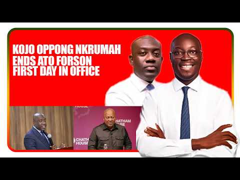 Kojo Oppong Nkrumah Ends Ato Forson First Day In Office Do U Think IMF Money Is For Free