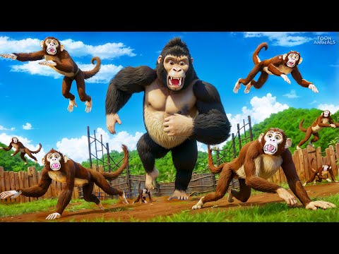 Can Monkeys Really Outsmart an Angry Gorilla in a Wild Showdown? | Funny and Wild Animal Adventures