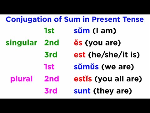 The Irregular Verb “To Be” (Sum-Esse-Fuī) in Present Tense