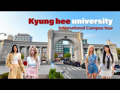 🌸🌸 Kyung Hee University Yongin Campus Tour | 4k HDR | KOREA College 🌸🌸