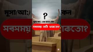 মূসা(আ:) এর হাতে কেন সবসময় লাঠি থাকতো? #banglashorts #bangla #banglaislamic #islamichistorybangla