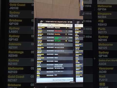 Flight information display at Auckland International Airport AKL #kuyabogpilotzn ##aucklandairport