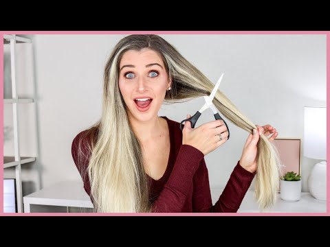 I CUT OFF 14" OF HAIR!!! & Donated It to Children With Hair Loss