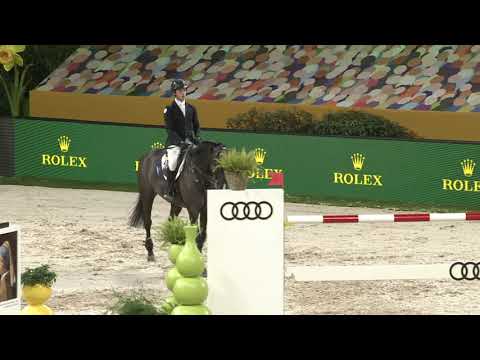 Jack Whitaker's winning round during the Audi Prize