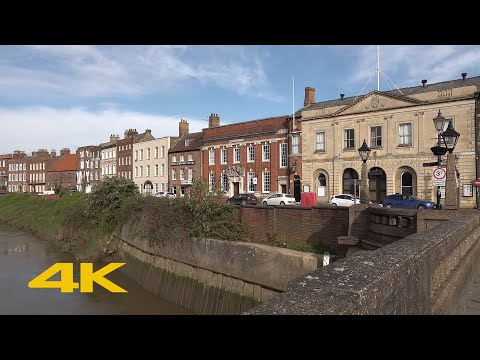 Wisbech Walk: Town Centre【4K】