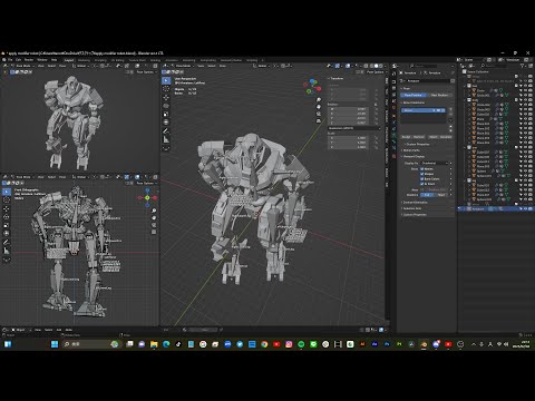 【ロボットモデリング】blender作業配信 #6