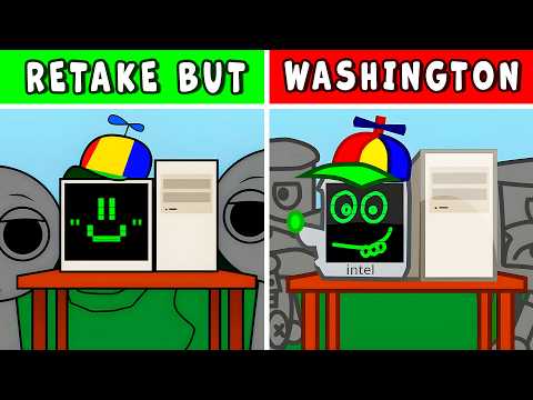 Incredibox Sprunki Retake But Washington Edition I Normal vs Horror Version (New Mod)