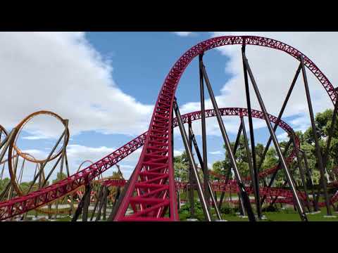 Firethorn POV - Intamin Mega Coaster [NoLimits 2]