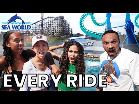 WHO GOES ON THE MOST RIDES AT SEA WORLD ft. Clark Fam