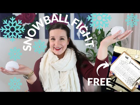 Snowball Fight Composition FREEBIE for Treble Clef or Solfege