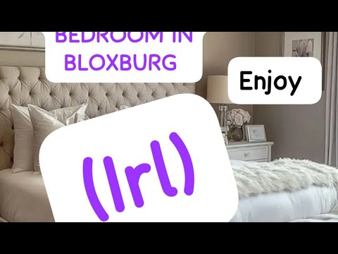 !Building my dream irl bedroom💙 I'm bloxburg!