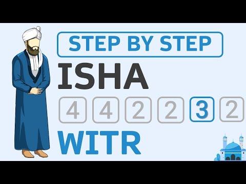 How to Pray 3 Rakat Witr Isha Salah - Dua e Qunoot - Beginner Step by Step Guide - Men Sunni Hanafi