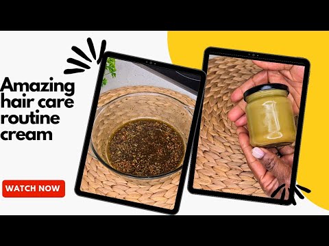 How to make hair cream for natural hair care