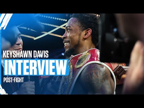 Keyshawn Davis Can't Contain Happiness After Hearing AND NEW | POST-FIGHT INTERVIEW