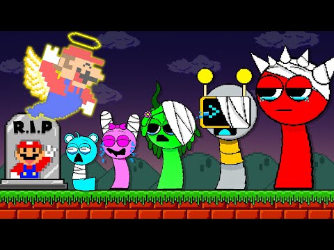 Please Wake Up... All Team Incredibox Sprunki R.I.P Mario | Game Animation