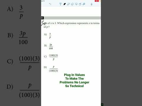 Percentages On The SAT #shorts #SAT #maths #math #satmath #learn