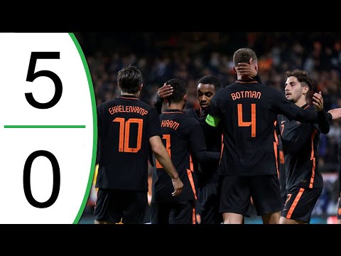 Netherlands vs Wales 5-0 Extended Highlights & Goals 2021 (U-21 Euro Qualifier)