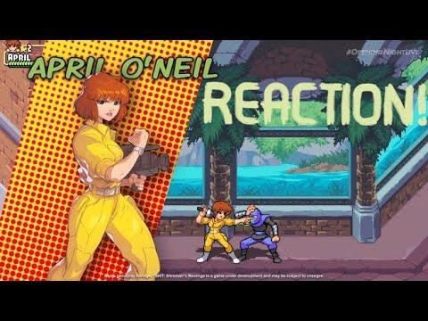 I LOVE IT! - Teenage Mutant Ninja Turtles: Shredder’s Revenge - April O'Neil BLIND REACTION!