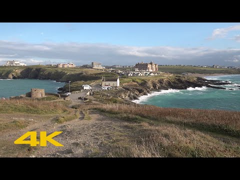 Newquay Walk: Towan Headland【4K】