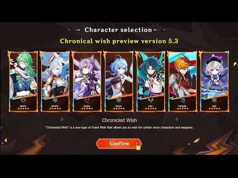 New genshin 5.3 chronicle banner changes , pity and guarantee system explained -genshin impact