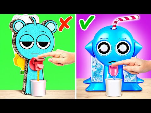 Sky Or Aqua Juice Dispenser? 🧊💙 Who Do You Like More? 😍 *Cool Parenting DIY's*