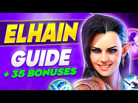 Elhain Raid Shadow Legends🔥Champion Beginner's Guide, Build, Masteries🔥2024