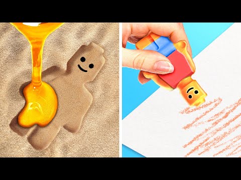 DIY Lego Сrayon ✏️🚌 *Amazing Lego School Crafts You Should Try*