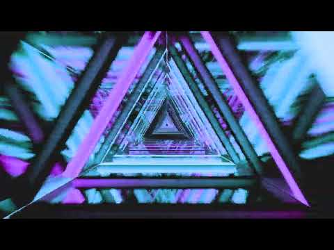 [4K] Triangle Light Tunnel Loop - DJ Visuals