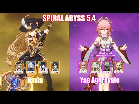 C0 Navia & C0 Yae Aggravate | Spiral Abyss 5.4 | Genshin Impact